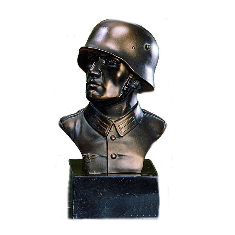 Anspruchsvolle Figur oder Büste eines Soldat oder Offizier im hochwertigen Bronzedesign inklsuive Ihrer Wunschgravur