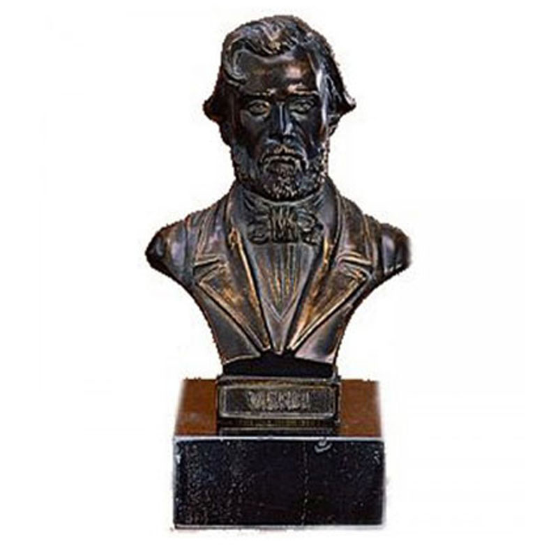Exklusive Figur oder Büste des Komponisten Giuseppe Verdi inklusive Ihrer Wunschgravur