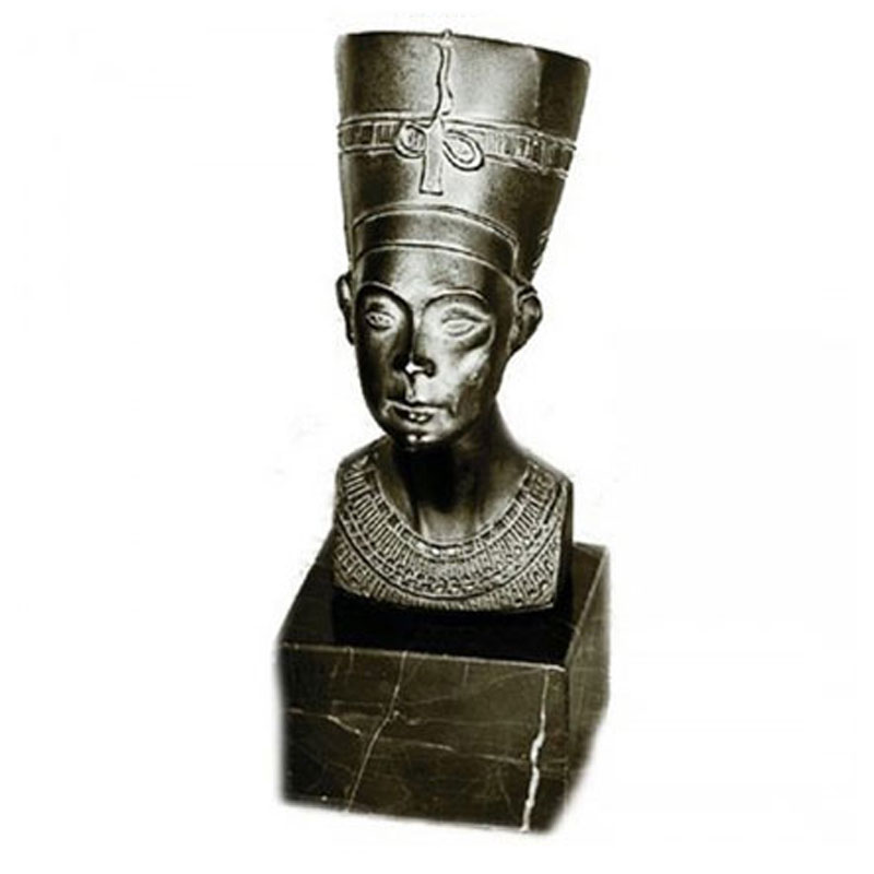 Exklusive Metall Figur / Büste von Nofretete ( Pharaonin von Ägypten ) inklusive einer Individualgravur
