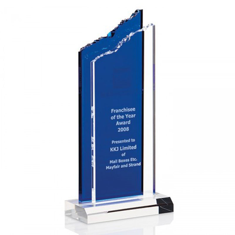 Acrylglas Pokal LED beleuchtet mit Gravur Ehrung Pokal Cup Auszeichnung Preis 