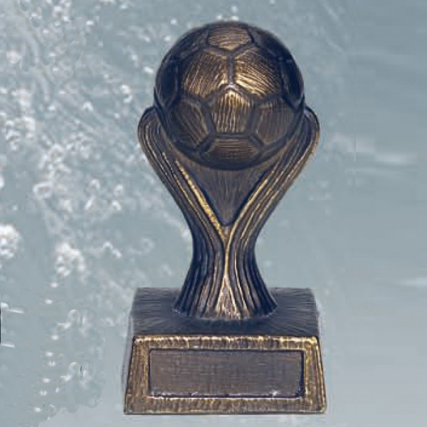 Exklusive Fußballtrophäe Siegespokal Champion League Metalloptik