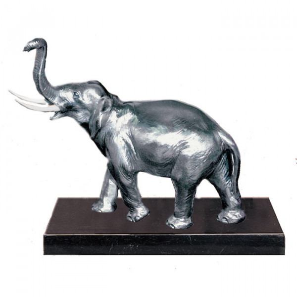 Figur Elefant Ehrenpreis Trophäe Edle Silberoptik