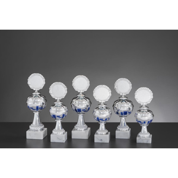 Pokal Silber-Blau Economy