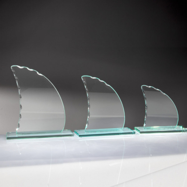 Wellenschliff Kristallglas Segel