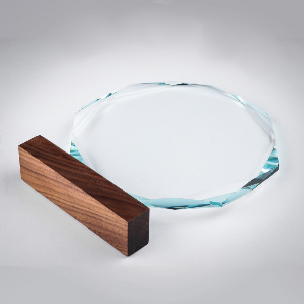 Kristall Glas Trophäe Nature Christina