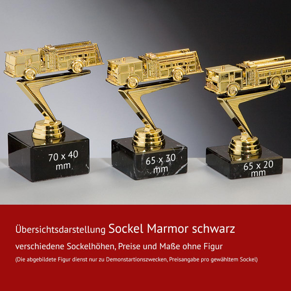 Marmorsockel / Standfuß schwarz