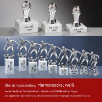 Marmorsockel / Standfuß weiß