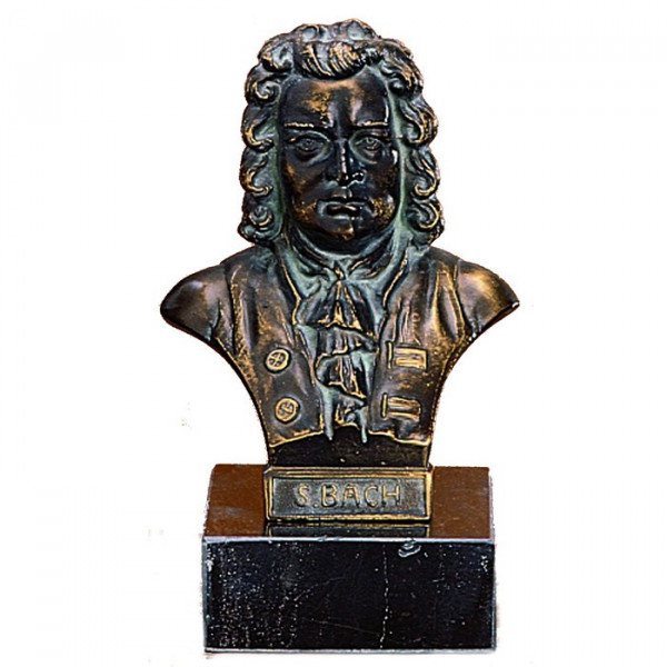 Außergewöhnliche Figur Büste Johann Sebastian Bach Barock