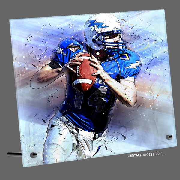 Glasaufsteller Soraya inkl. Farbdruck