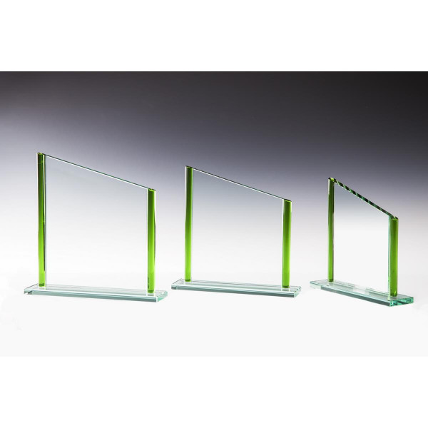 Stärke 10mmJade-Glas grün Höhe 220