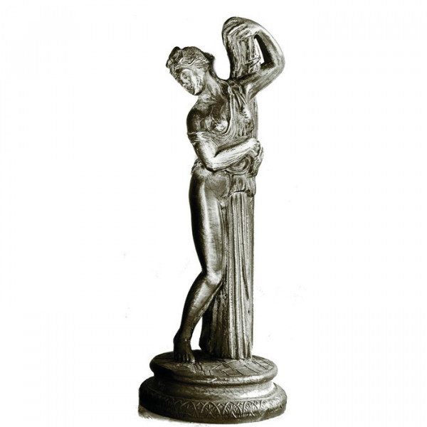 Elegante Figur Skulptur Venus Von Callipice Bronzeoptik