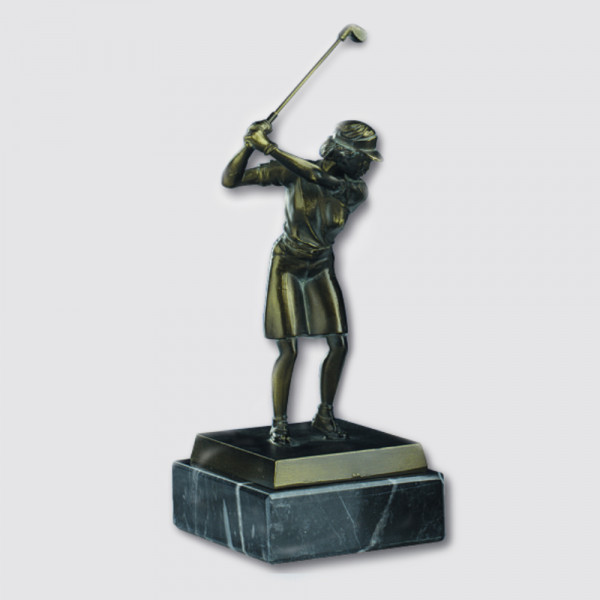 Sportfigur Golf Damen mit Rock