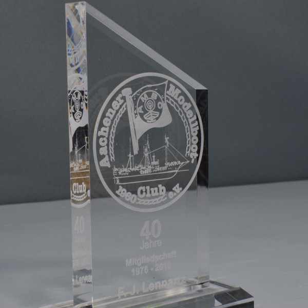 Acrylglas Trophäe Dolomiti