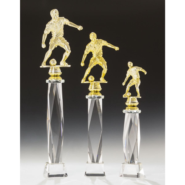 Gold Sockel Noblesseglas Fußballfigur Neal