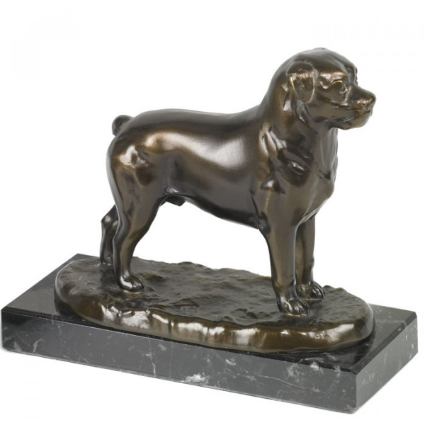 Elegante Figur Rottweiler Hund Verein Sportpokal Siegerpreis Ehrung