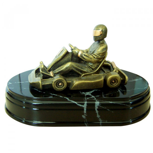 Figur Kart Rennsport Siegerpreis Trophy Award Hochwertiges