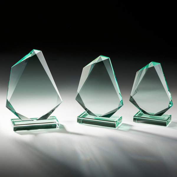 Glastrophäe Bergkristall