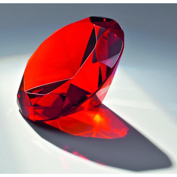 Kristallglas Diamant "Red Diamond"