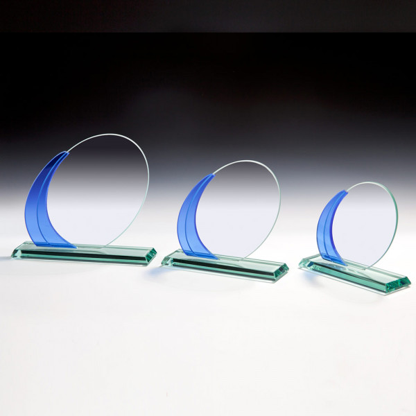 Glas Trophäe Blau e Verzierung Armand