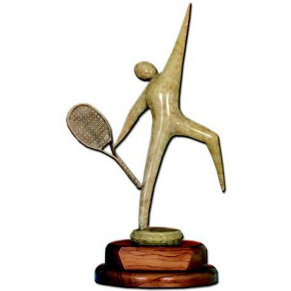 Siegerfigur Tennis Verein Trophy Holzdesign