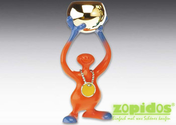 Pokal Bibo Orange Trophäe für Kinder die kleinen Gewinner