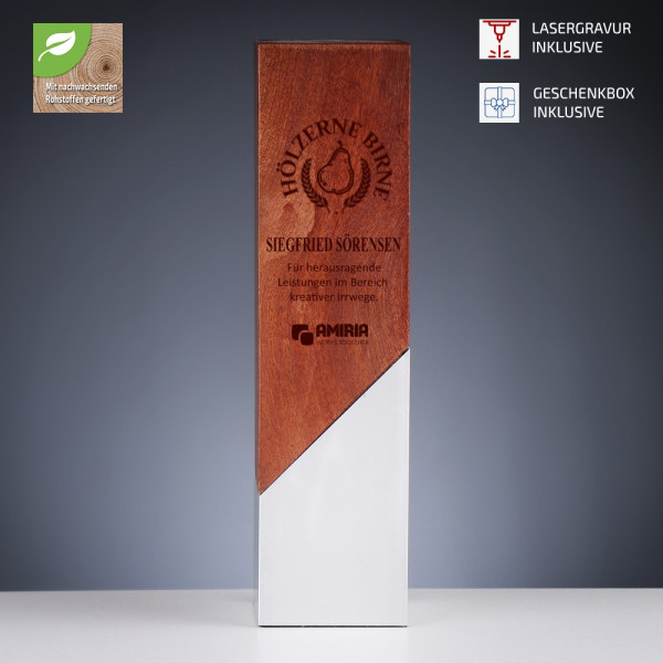 Holz Trophäe Nature Die Hölzerne Birne