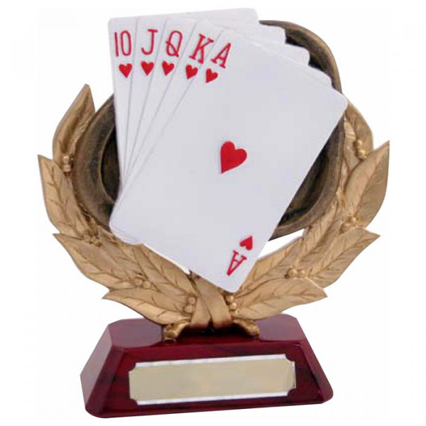 Figur Poker Skat Spielkarten Verein Siegerpokal Trophy