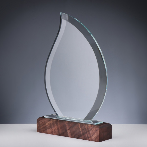 Kristall Glas Trophäe Nature Trisolde