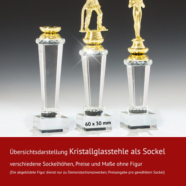 Kristallglas Stehle Sockel / Standfuß