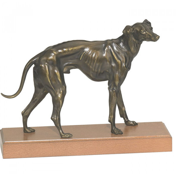 Anmutige Figur Windhund Hunderennen Siegerpreis Trophäe Pokal
