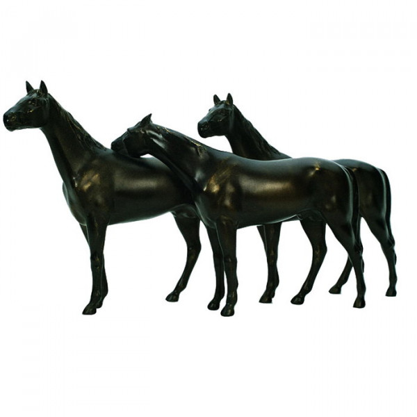 Elegante Figur Pferde Gruppe Auszeichnung auf Sockel