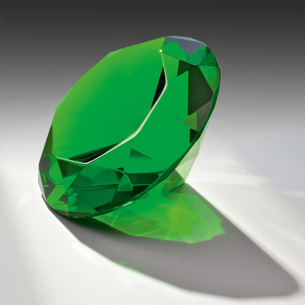 Kristallglas Diamant "Green Diamond"