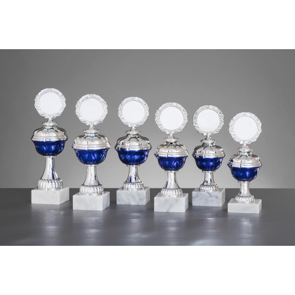 Pokal Silber-Blau Economy