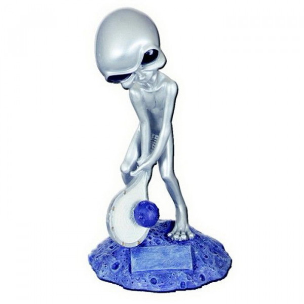 Sportfigur Alien Tennis Badminton Siegerpokal