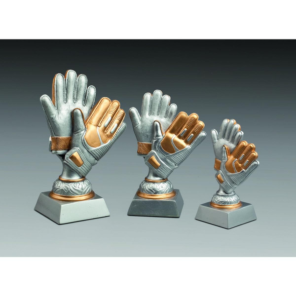 Fussball Figur Torwart Handschuh