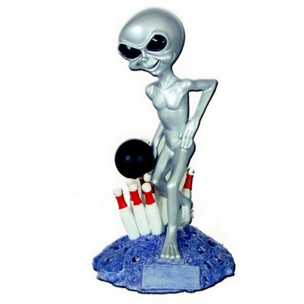Alien Figur Kegel Verein Bowling Sport Fun Award Trophäe