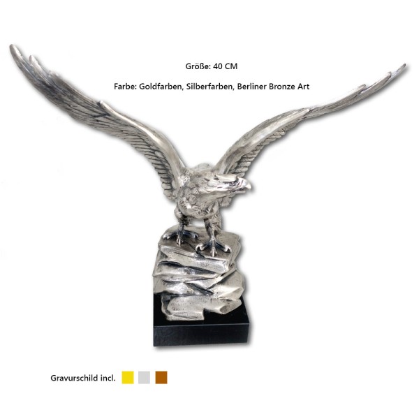 Exklusive Trophäe - Siegesadler auf Stein