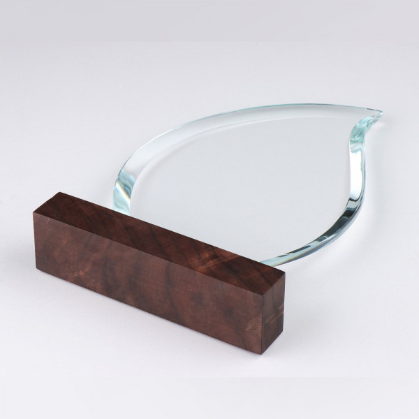 Kristall Glas Trophäe Nature Trisolde