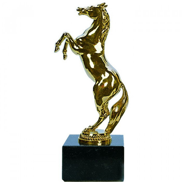 Hochwertige Figur Wild Pferd Ehrung Pokal Edles Golddesign
