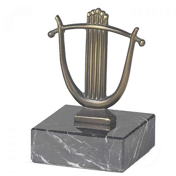 Trophäe Lyra - Harfe Instrument Musik Award Pokal