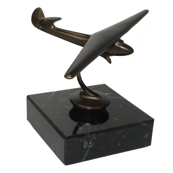Figur Flieger Segelflieger Flugschule bronce