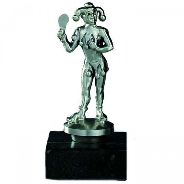 Figur Eulenspiegel Karneval Verein Edle Silberoptik Ehrenpreis Pokal