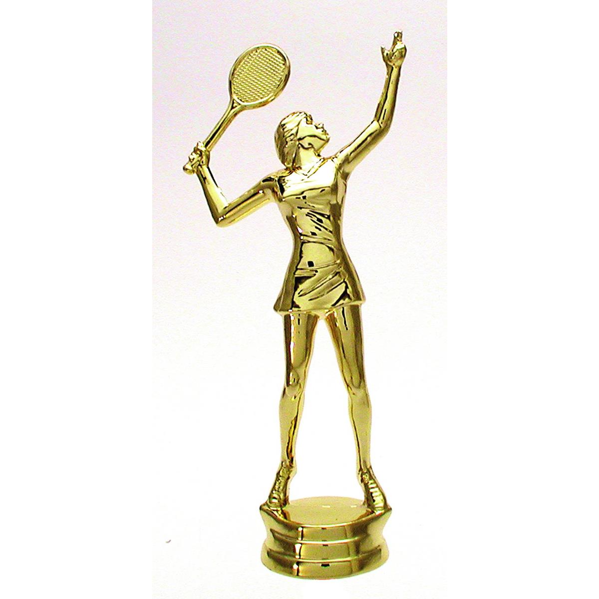 Tennis Damen Trophäe Resin 16,0 cm mit Beschriftung 