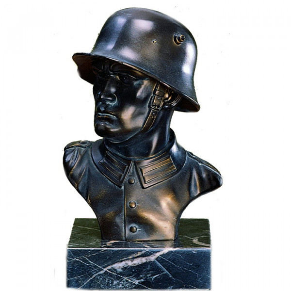 Exklusive Ehren Figur Offizier Soldat Krieg Veteran Bronzedesign