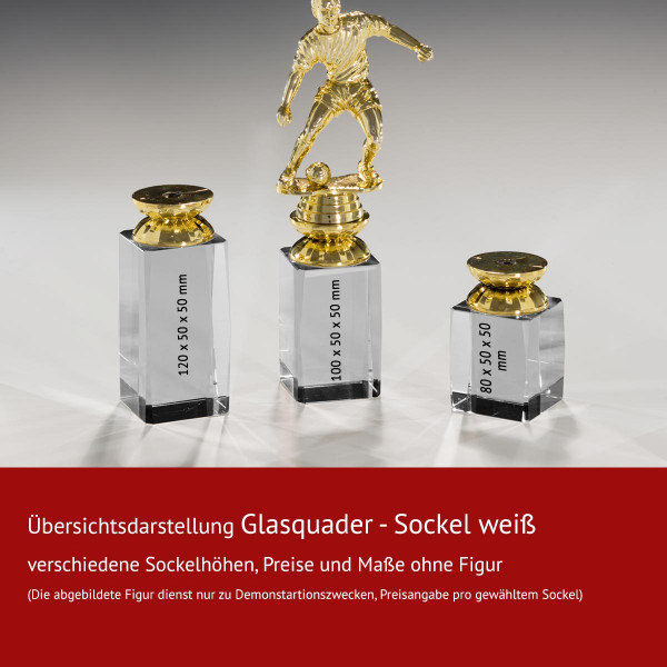 Kristallglas Quader Sockel / Standfuß
