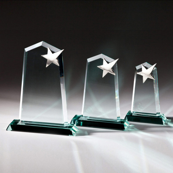Glastrophäe Tower Star