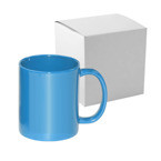 Tasse FULL COLOR hellblau Glänzend