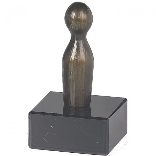 Figur Bowling Kegel Pin Vereinspreis Trophy Hochwertiger Edelstahl