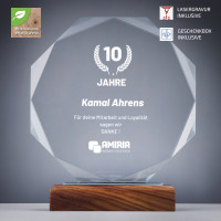 Kristall Glas Trophäe Nature Christina