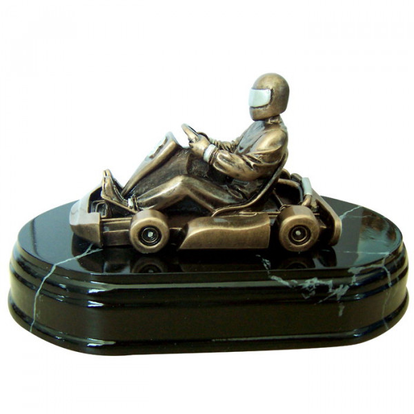 Figur Kart Rennsport Siegerpokal Vereinstrophäe Edle Optik